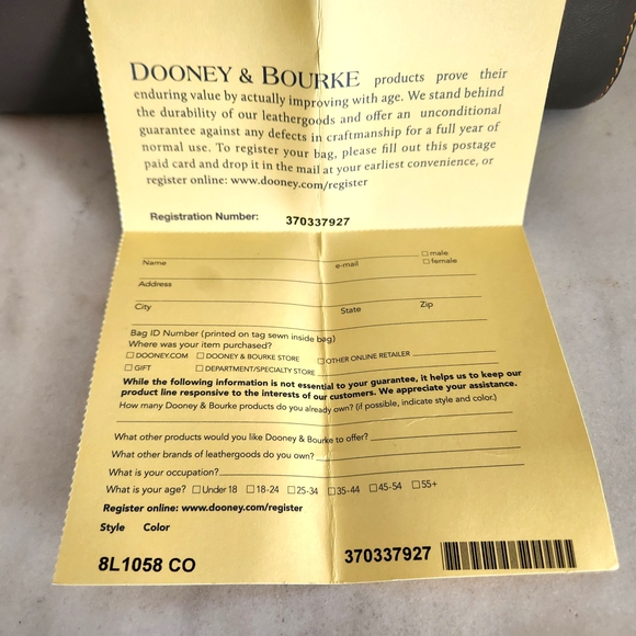 NWT Dooney & Bourke Charcoal Hattie Drawstring Florentine Bucket Bag - Picture 9 of 14